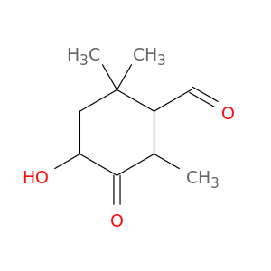 Cyclohexanecarboxaldehyde, 4-hydroxy-2,2,6-trimethyl-5-oxo-