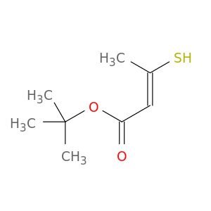 2-Butenoic acid, 3-mercapto-, 1,1-dimethylethyl ester, (E)-
