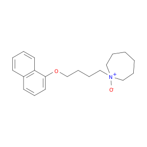 1H-Azepine, hexahydro-1-[4-(1-naphthalenyloxy)butyl]-, 1-oxide