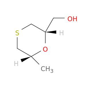 1,4-Oxathiane-2-methanol, 6-methyl-, cis-