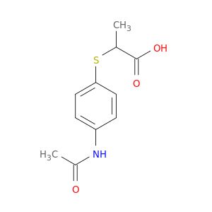 2-[(4-Acetamidophenyl)sulfanyl]propanoic Acid