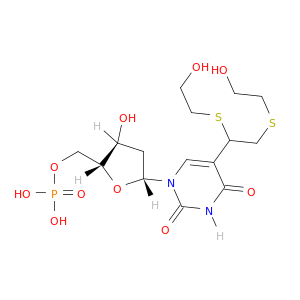 5'-Uridylic acid, 5-[1,2-bis[(2-hydroxyethyl)thio]ethyl]-2'-deoxy-, (R)-