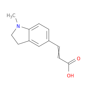 2-Propenoic acid, 3-(2,3-dihydro-1-methyl-1H-indol-5-yl)-