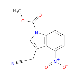 1H-Indole-1-carboxylic acid, 3-(cyanomethyl)-4-nitro-, methyl ester