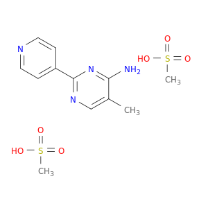 4-嘧啶胺,5-甲基-2-(4-吡啶基)-,二甲磺酸盐
