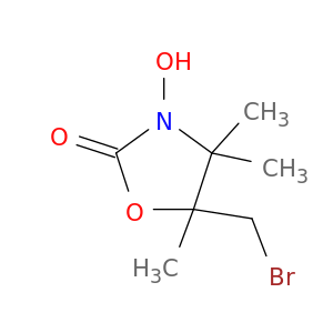 2-Oxazolidinone, 5-(bromomethyl)-3-hydroxy-4,4,5-trimethyl-
