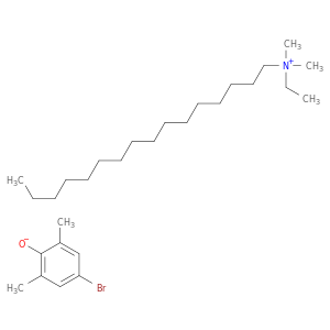 1-十六烷烷,N-乙基-N,N-二甲基-,盐,4-溴-2,6-二甲基苯酚(1：1)