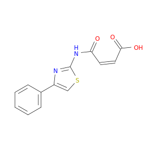 2-Butenoic acid, 4-oxo-4-[(4-phenyl-2-thiazolyl)amino]-, (Z)-