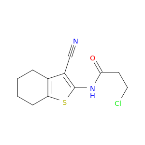 3-氯-N-(3-氰-4,5,6,7-四氢苯并[b]噻吩-2-基)丙酰胺