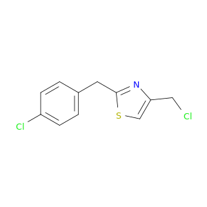 4-(Chloromethyl)-2-[(4-chlorophenyl)methyl]-1,3-thiazole