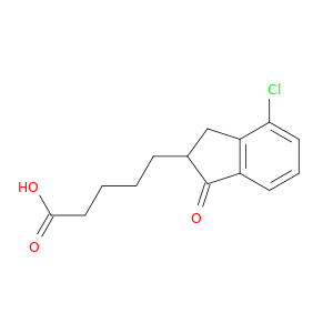 1H-Indene-2-pentanoic acid, 4-chloro-2,3-dihydro-1-oxo-