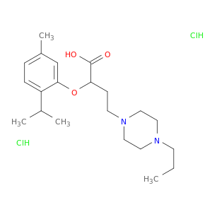 2-(4-propylpiperazin-1-yl)ethyl[5-methyl-2-(propan-2-yl)phenoxy]acetate dihydrochloride