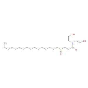 2-Propenamide, 3-(hexadecylsulfinyl)-N,N-bis(2-hydroxyethyl)-