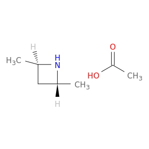 Azetidine, 2,4-dimethyl-, (2R,4R)-, acetate