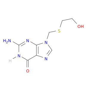 6H-Purin-6-one, 2-amino-1,9-dihydro-9-[[(2-hydroxyethyl)thio]methyl]-