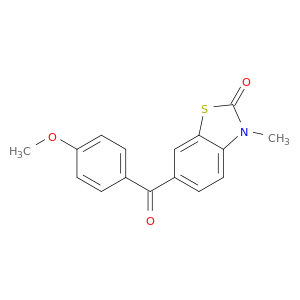 2(3H)-Benzothiazolone, 6-(4-methoxybenzoyl)-3-methyl-