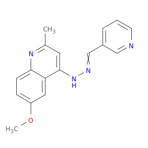 3-Pyridinecarboxaldehyde,2-(6-methoxy-2-methyl-4-quinolinyl)hydrazone