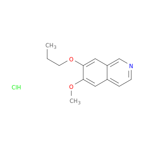 Isoquinoline, 6-methoxy-7-propoxy-, hydrochloride