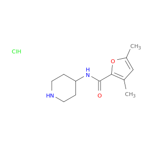 3,5-Dimethyl-N-(piperidin-4-yl)furan-2-carboxamide hydrochloride