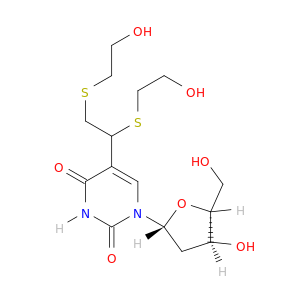 Uridine, 5-[1,2-bis[(2-hydroxyethyl)thio]ethyl]-2'-deoxy-