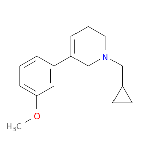 Pyridine, 1-(cyclopropylmethyl)-1,2,3,6-tetrahydro-5-(3-methoxyphenyl)-