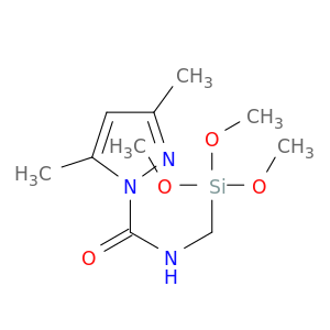 1H-Pyrazole-1-carboxamide, 3,5-dimethyl-N-[(trimethoxysilyl)methyl]-