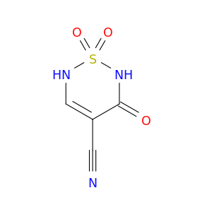 2H-1,2,6-Thiadiazine-4-carbonitrile, 3,6-dihydro-3-oxo-, 1,1-dioxide