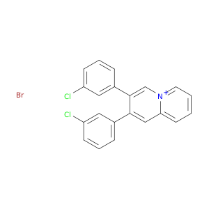 Quinolizinium, 2,3-bis(3-chlorophenyl)-, bromide