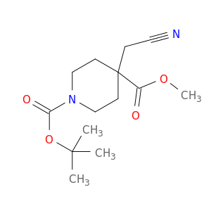 1-Boc-4-(氰甲基)哌啶-4-甲酸甲酯