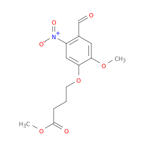 Butanoic acid, 4-(4-formyl-2-methoxy-5-nitrophenoxy)-, methyl ester