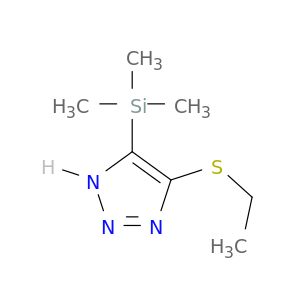 1H-1,2,3-Triazole, 4-(ethylthio)-5-(trimethylsilyl)-