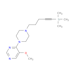 Pyrimidine, 5-methoxy-4-[4-[5-(trimethylsilyl)-4-pentynyl]-1-piperazinyl]-