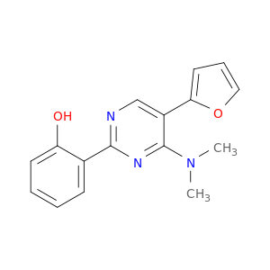 Phenol, 2-[4-(dimethylamino)-5-(2-furanyl)-2-pyrimidinyl]-