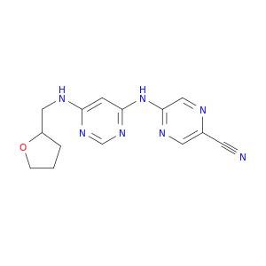 5-((6-(Methyl(tetrahydrofuran-2-yl)amino)pyrimidin-4-yl)amino)pyrazine-2-carbonitrile