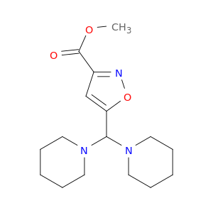 3-Isoxazolecarboxylicacid, 5-(di-1-piperidinylmethyl)-, methyl ester