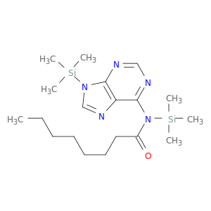 Octanamide, N-(trimethylsilyl)-N-[9-(trimethylsilyl)-9H-purin-6-yl]-