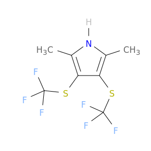 1H-Pyrrole, 2,5-dimethyl-3,4-bis[(trifluoromethyl)thio]-