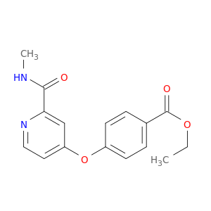 Benzoic acid, 4-[[2-[(methylamino)carbonyl]-4-pyridinyl]oxy]-, ethyl ester