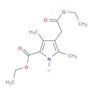 1H-Pyrrole-3-acetic acid, 5-(ethoxycarbonyl)-2,4-dimethyl-, ethyl ester