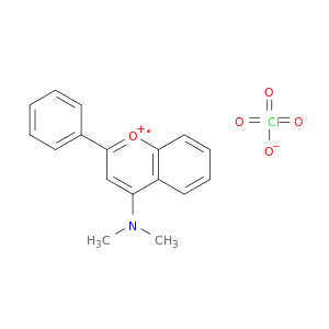 1-Benzopyrylium, 4-(dimethylamino)-2-phenyl-, perchlorate