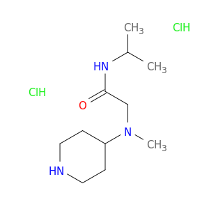 2-[methyl(piperidin-4-yl)amino]-N-(propan-2-yl)acetamide dihydrochloride