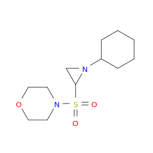 Morpholine, 4-[(1-cyclohexyl-2-aziridinyl)sulfonyl]-