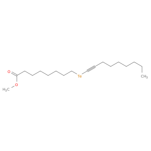 Octanoic acid, 8-(1-nonynyltelluro)-, methyl ester
