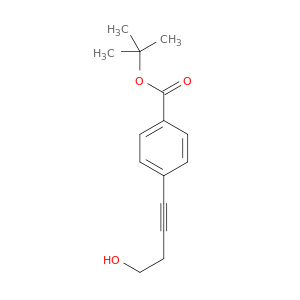 Benzoic acid, 4-(4-hydroxy-1-butynyl)-, 1,1-dimethylethyl ester