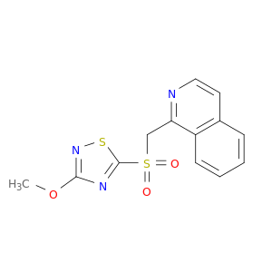 Isoquinoline, 1-[[(3-methoxy-1,2,4-thiadiazol-5-yl)sulfonyl]methyl]-