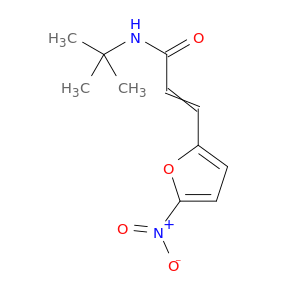 N-(1,1-Dimethylethyl)-5-nitro-2-furanacrylamide