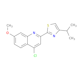 Quinoline, 4-chloro-7-methoxy-2-[4-(1-methylethyl)-2-thiazolyl]-