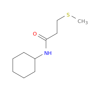 Propanamide, N-cyclohexyl-3-(methylthio)-