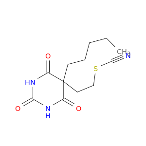 2-(2,4,6-trioxo-5-pentylhexahydropyrimidin-5-yl)ethyl thiocyanate