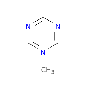 1,3,5-Triazinium, 1-methyl-